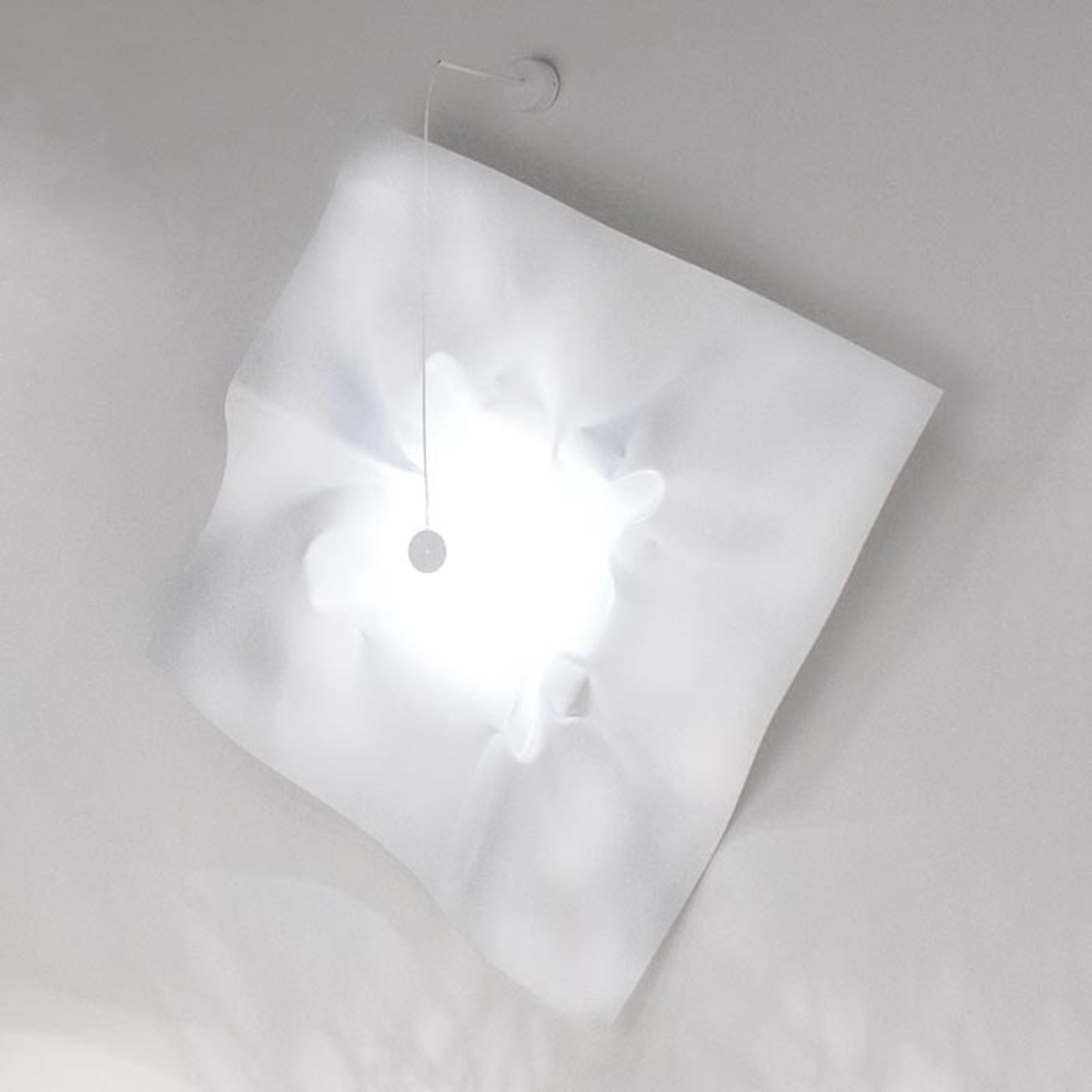 Designer LED væglampe Crash 100 i hvid