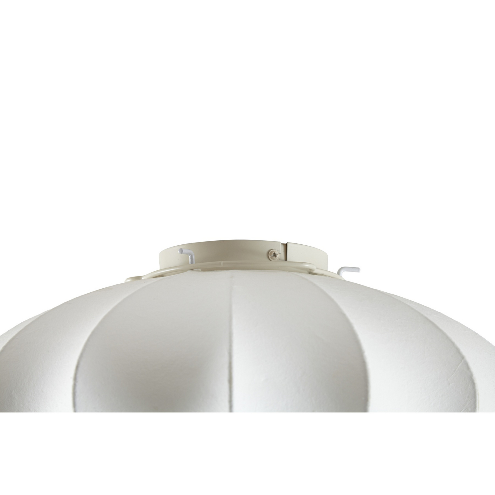 Candeeiro de teto Cliffort, Ø 40 cm, cor natural, seda - Nola