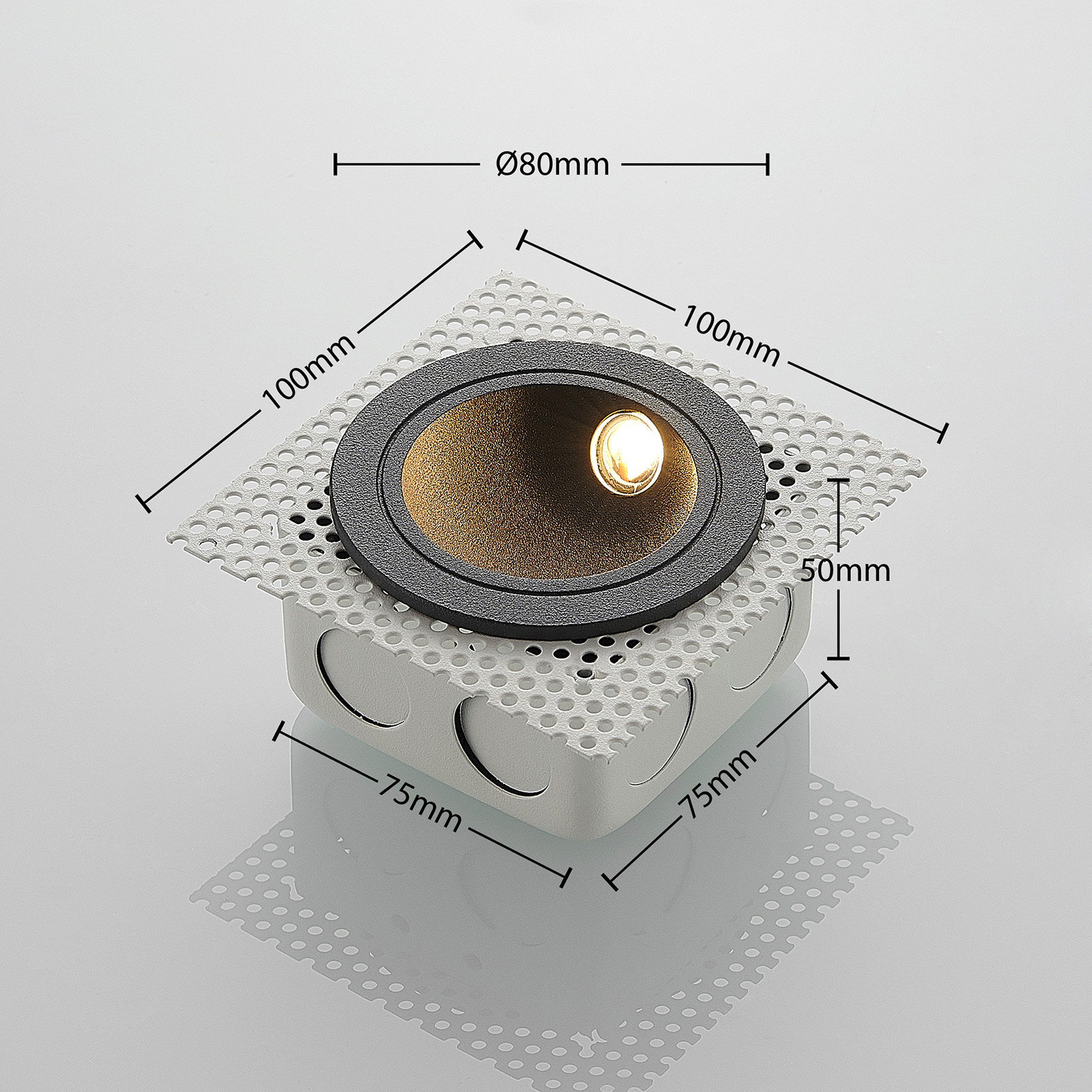 led recessed light with speaker