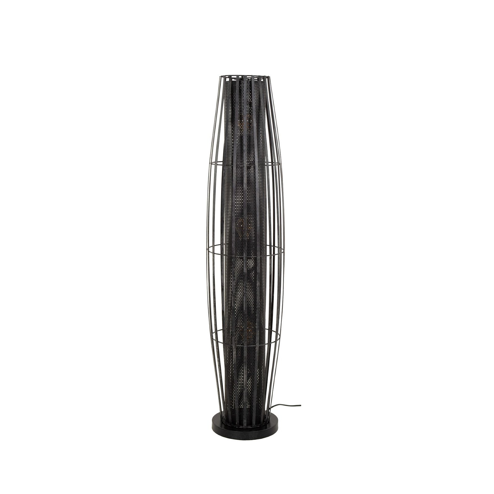 Stehlampe Dublindo, Höhe 120 cm, anthrazit, Metall, 3 x E27
