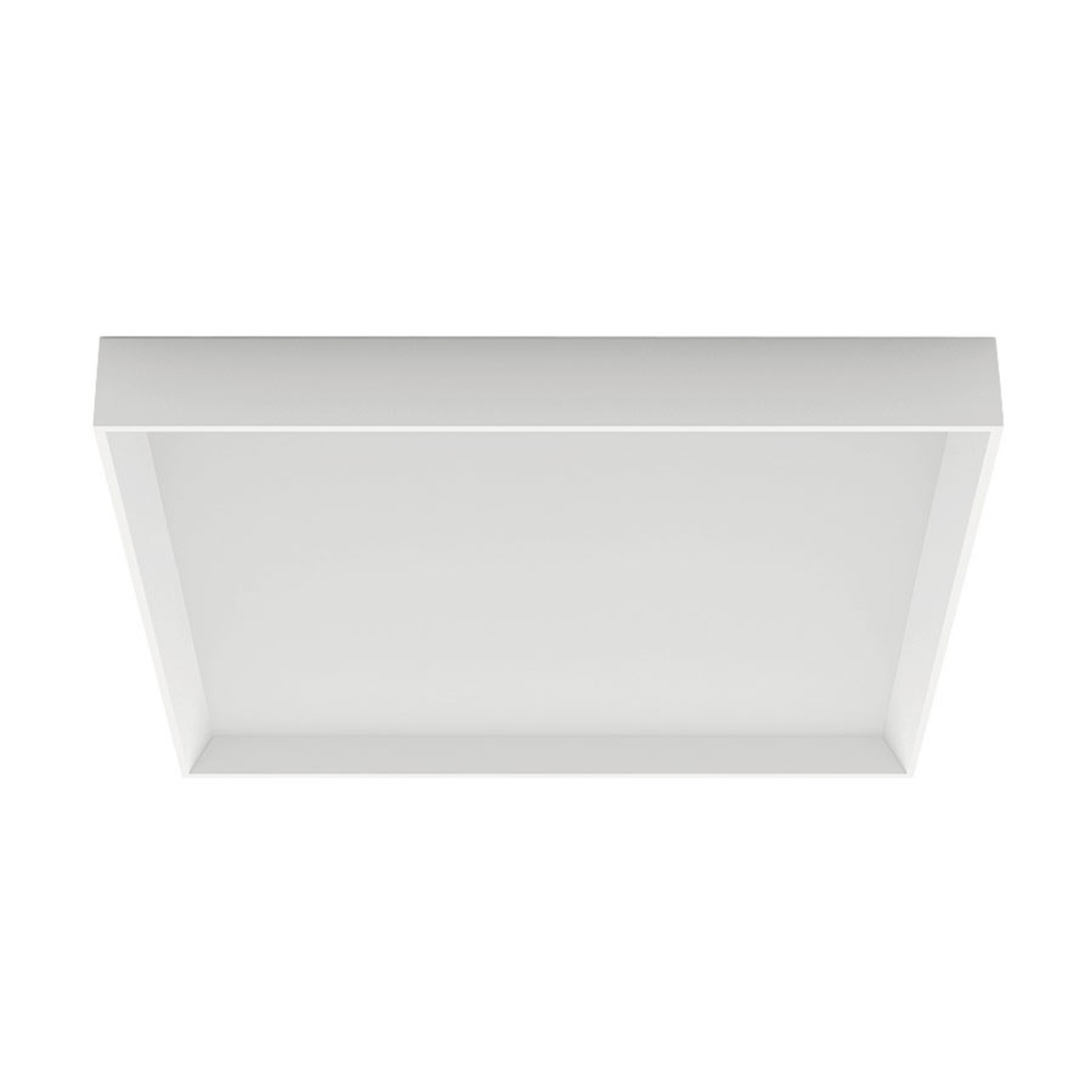 Linea Light Tara Q LED ceiling light, angular, 50 x 50 cm, for Hallway, aluminium, polycarbonate, 44 W, energy efficiency: A+, L: 50 cm, W: 50 cm, H: 6.4 cm