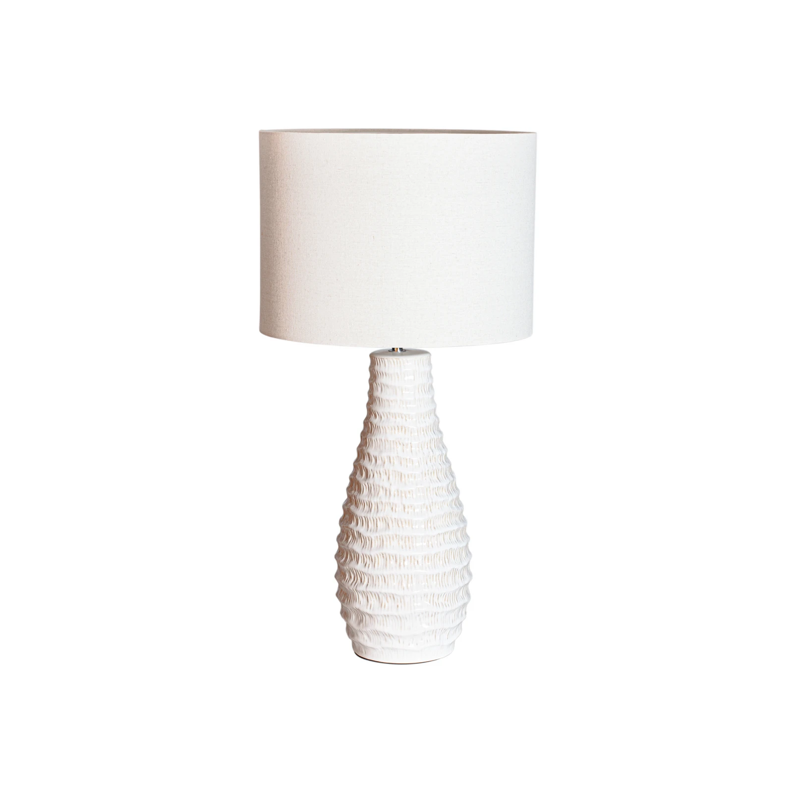 Stolová lampa Bartha od Rydens, krémová/béžová, výška 74 cm