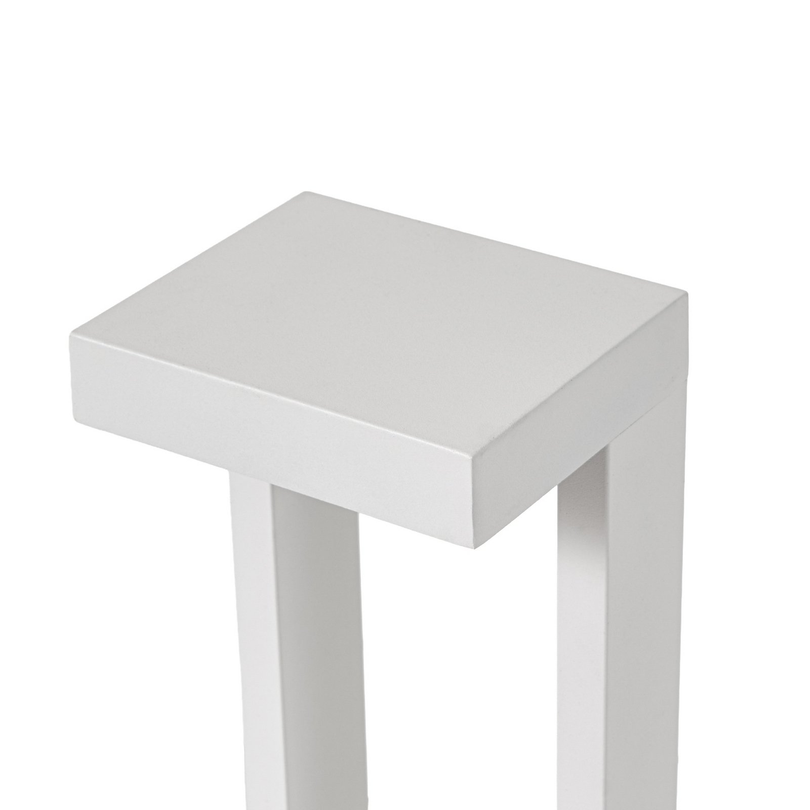 borne lumineuse LED Lindby Lonete, blanche, hauteur 65 cm, IP65