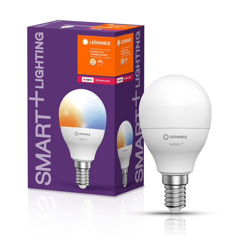 LEDVANCE SMART+ ZigBee E14 LED-dråpepære 5W CCT