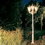 Country house lamp post 756, three-bulb