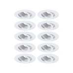 Einbauspot 92115 weiß Ø 9cm dim 30° schwenkbar 10x-Set GU10