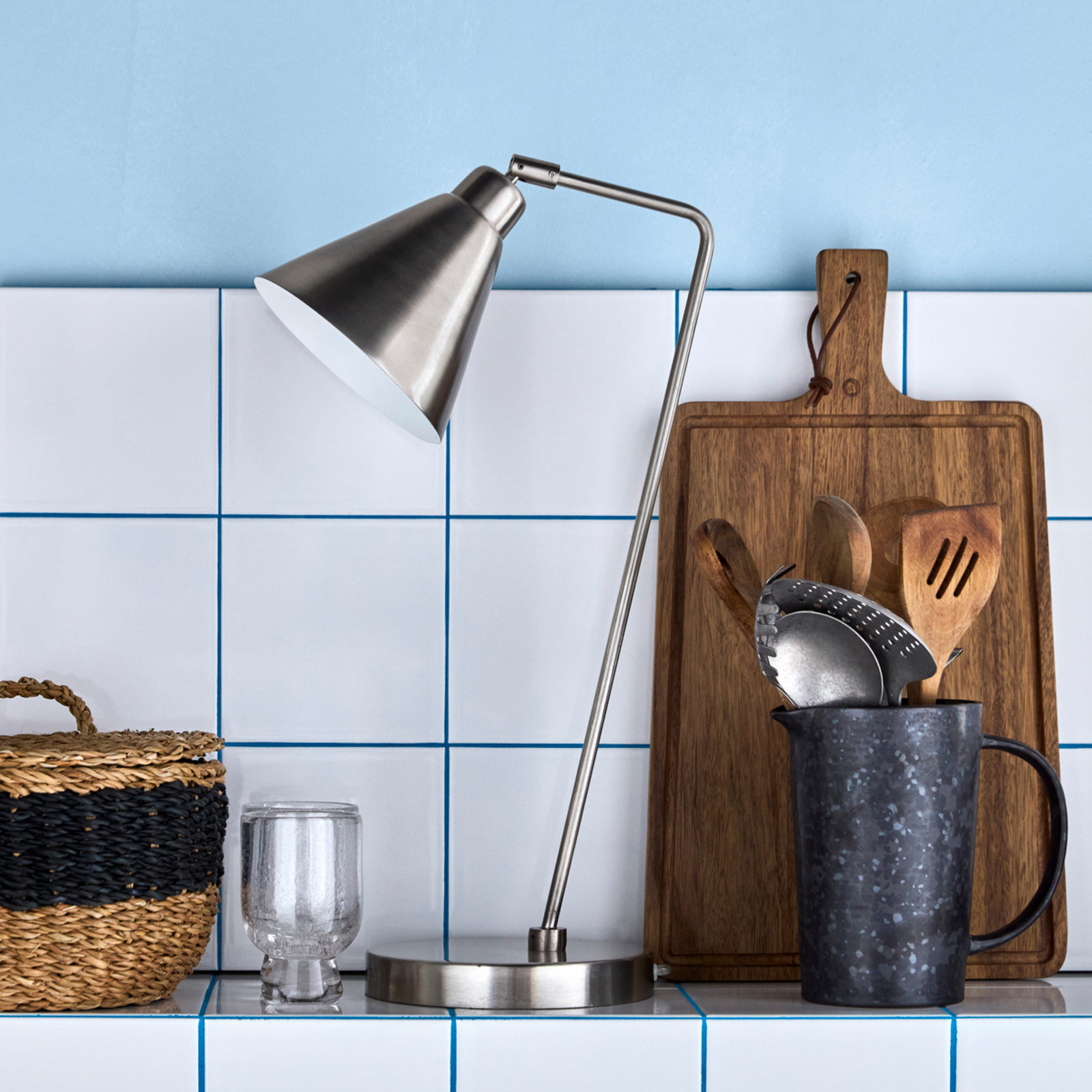 Lampa de masă Game argintiu metal înălțime 54 cm - House Doctor