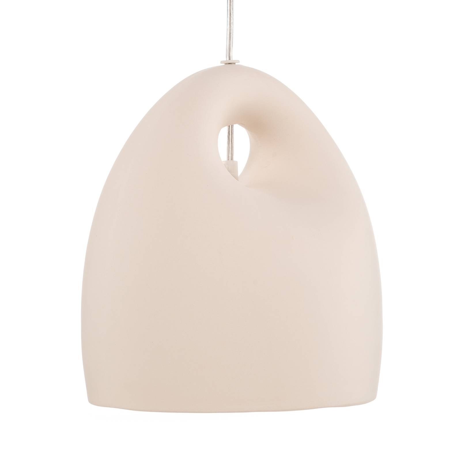 Lampa wisząca Kano z białym ceramicznym kloszem