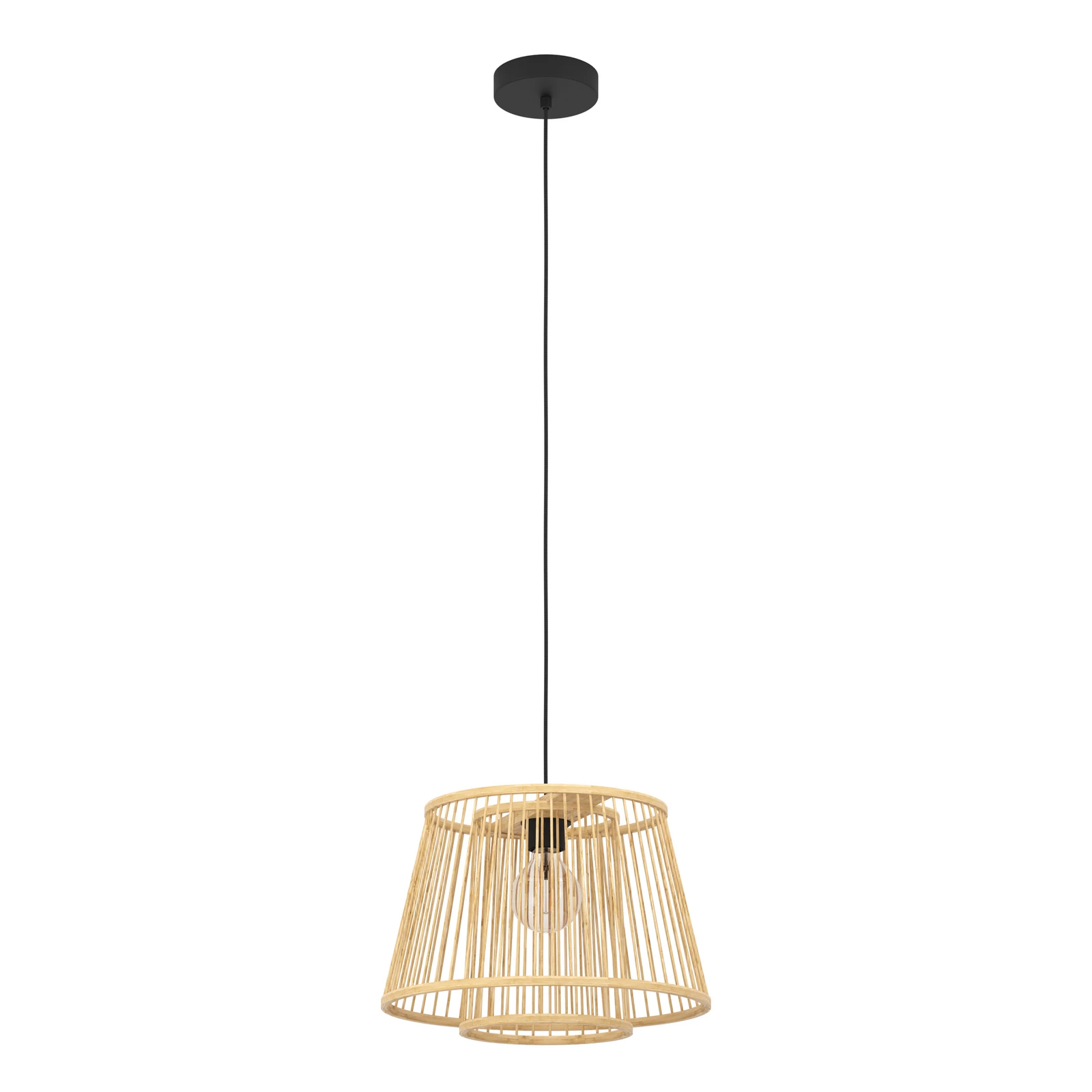 "Hykeham" pakabinamas šviestuvas, Ø 38 cm, natūralus, bambukas