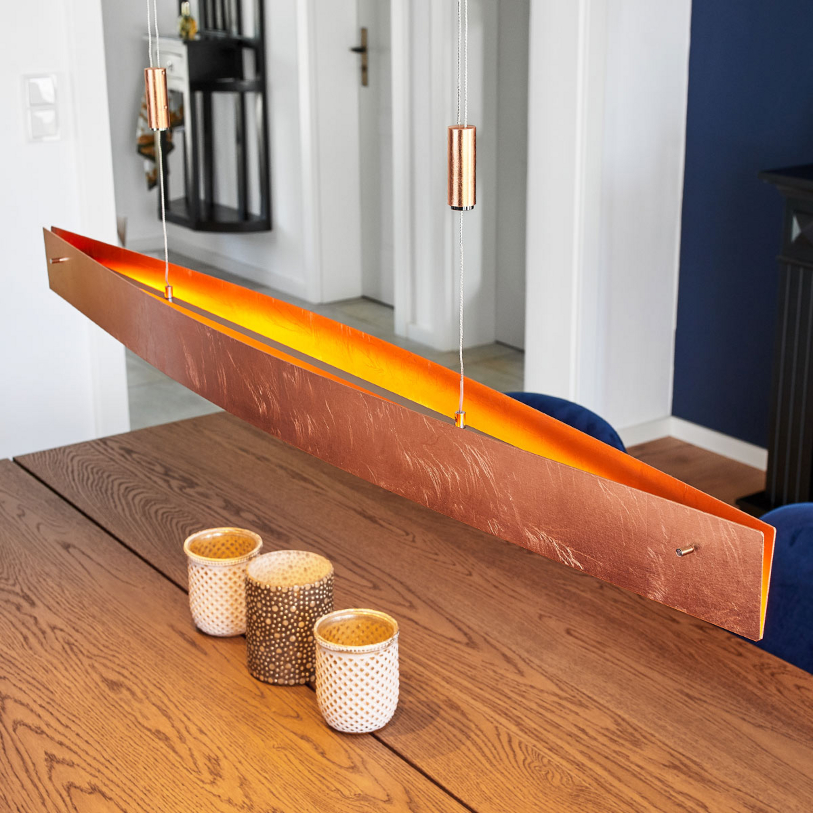 LED Hängeleuchte Malu mit Kupferfinish LED Hängeleuchte Malu mit Kupferfinish