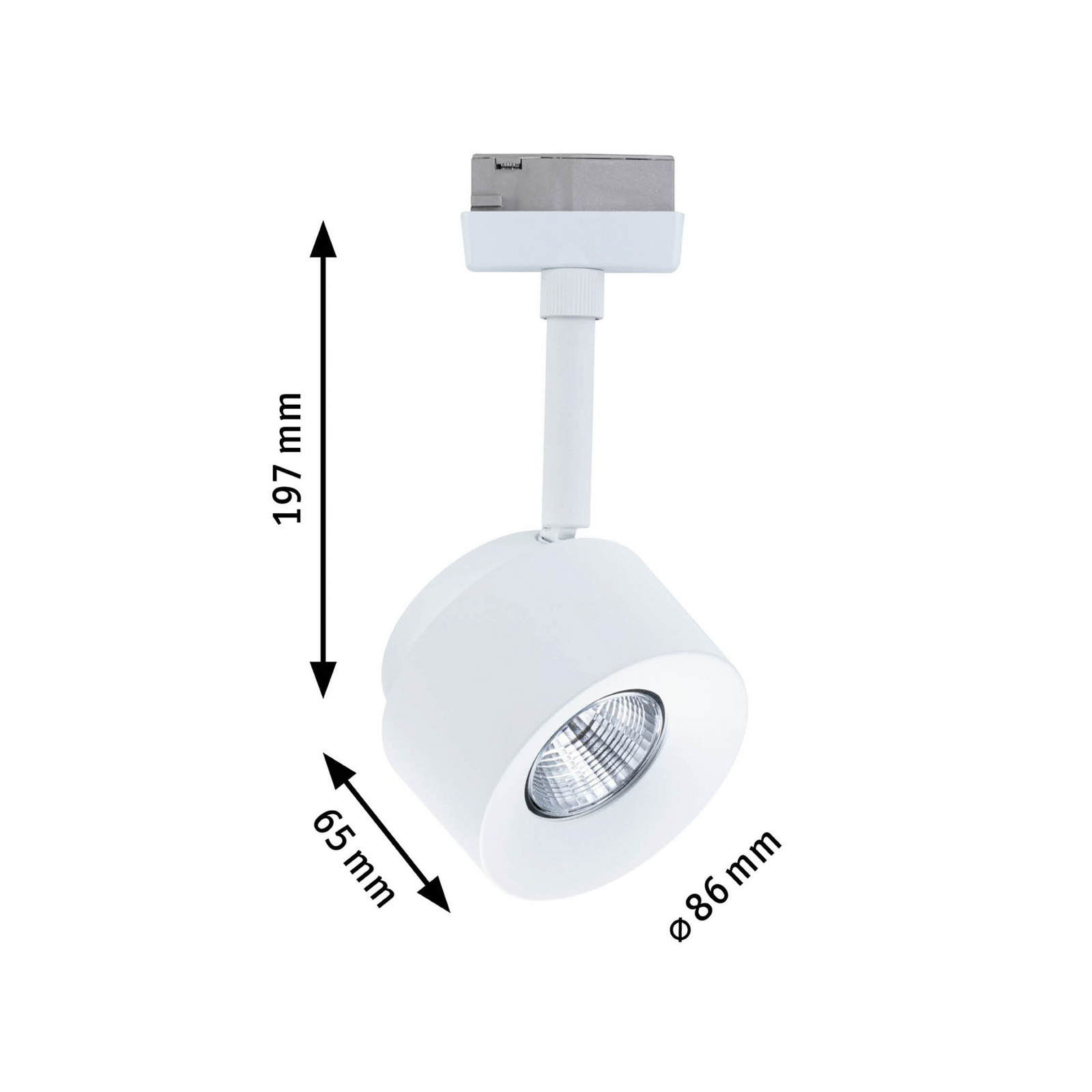 Paulmann URail Spot LED Pane, alb semnal, 3000K, dimabil