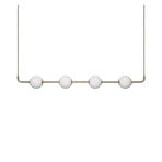 Audrey LINEAR LED-riippuvalaisin, messinki, 118 cm, 4-lamppuinen - UMAGE