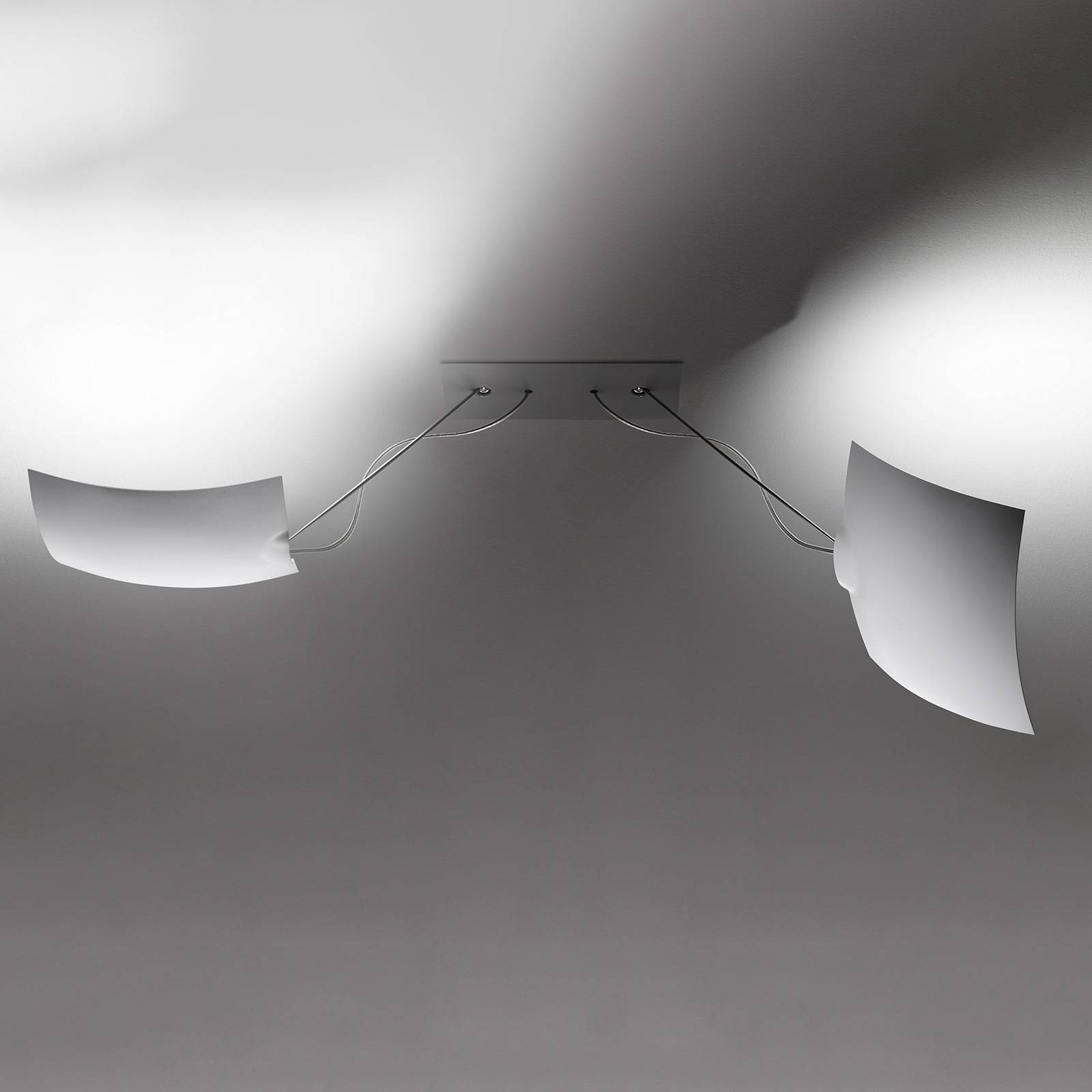 Ingo Maurer 2x18x18 plafonnier LED, 2 lampes