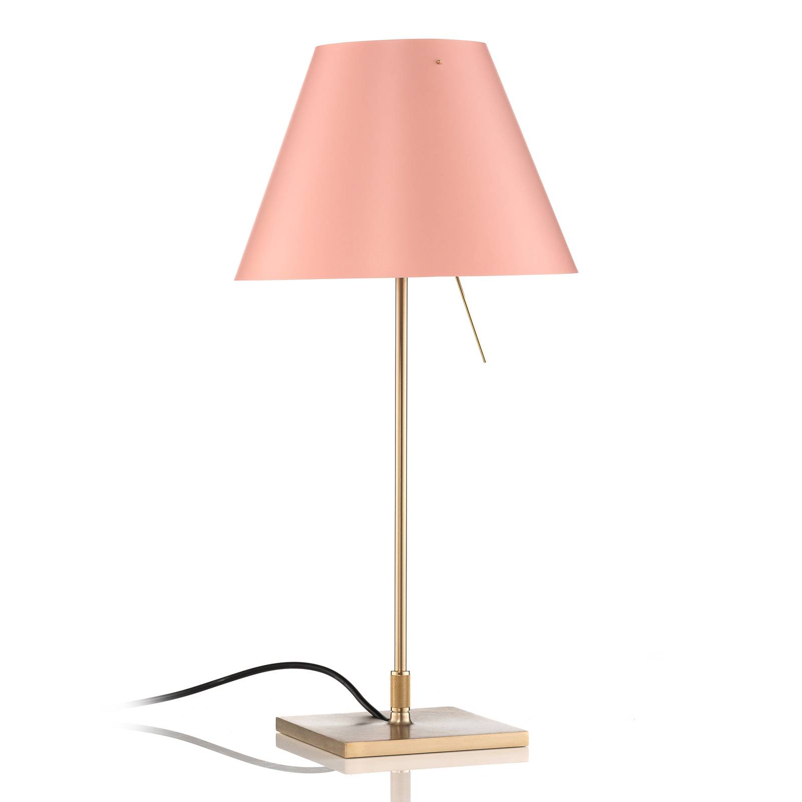 Luceplan Costanzina lámpa sárgaréz rózsaszín