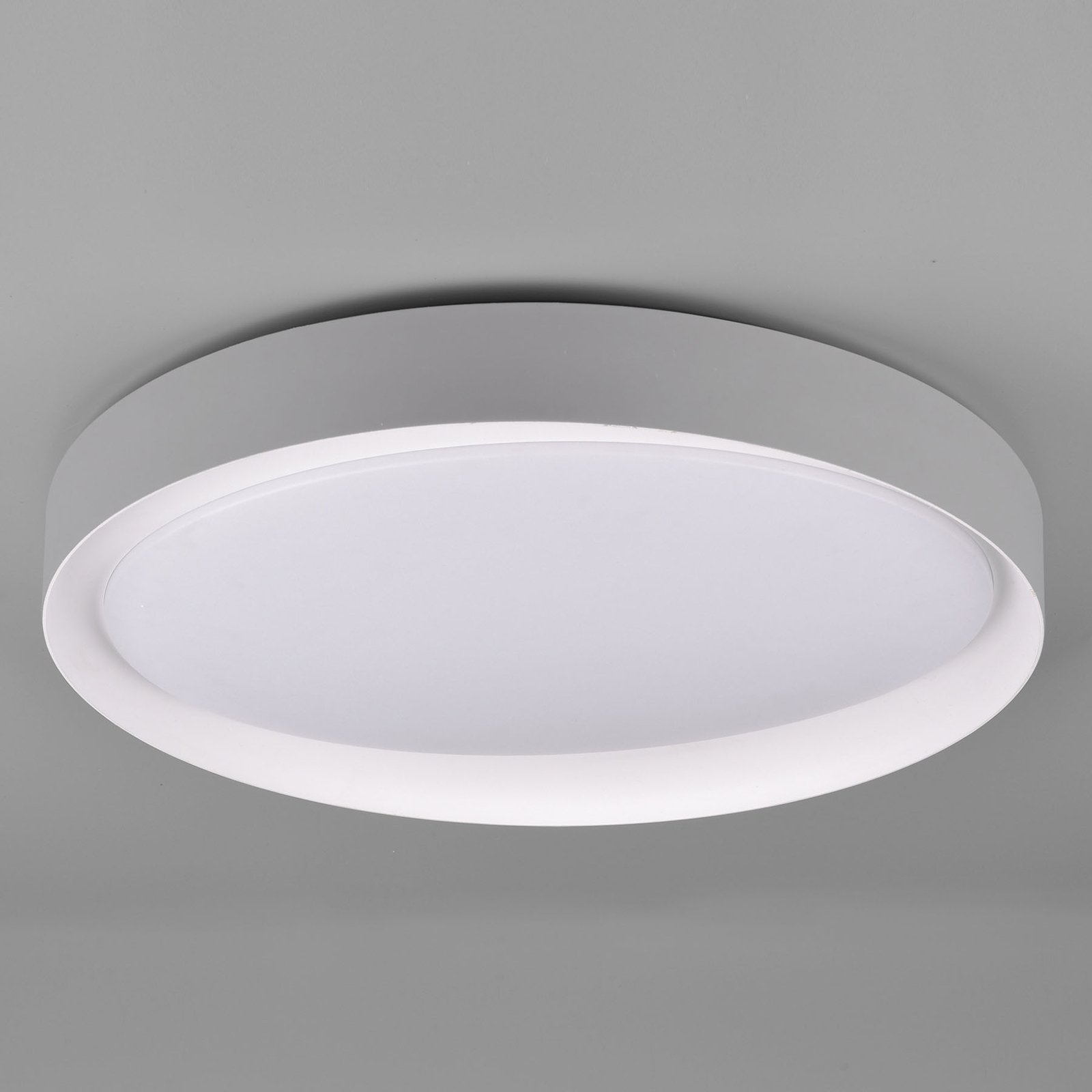 Φωτιστικό οροφής LED Zeta ρυθμιζόμενο λευκό, γκρι/λευκό
