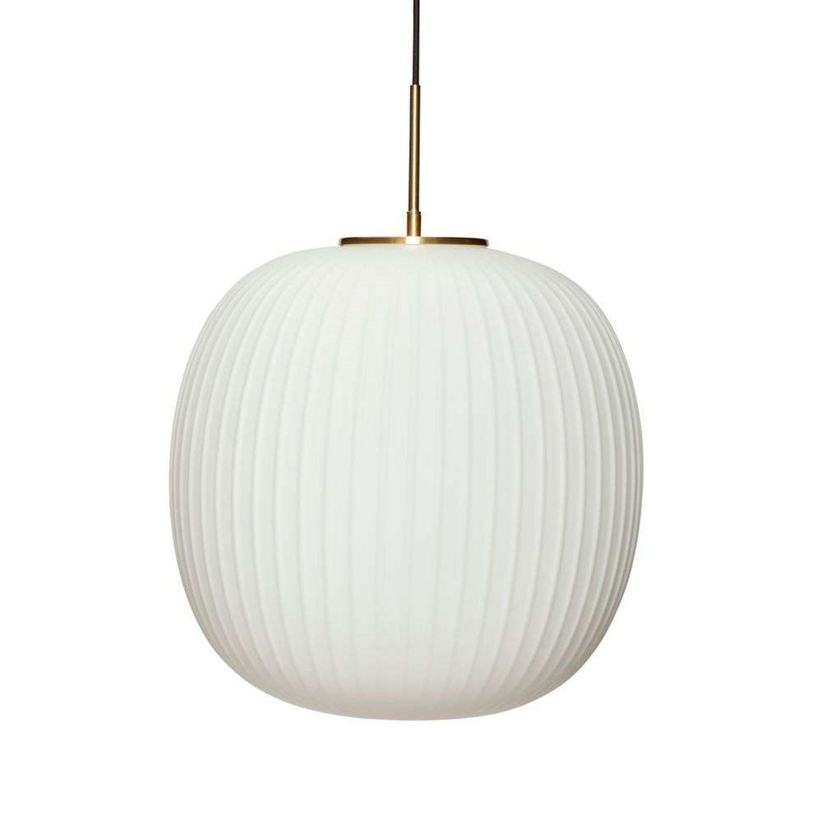 Serene Lampada a Sospensione Ø42 Opale/Ottone - Hübsch