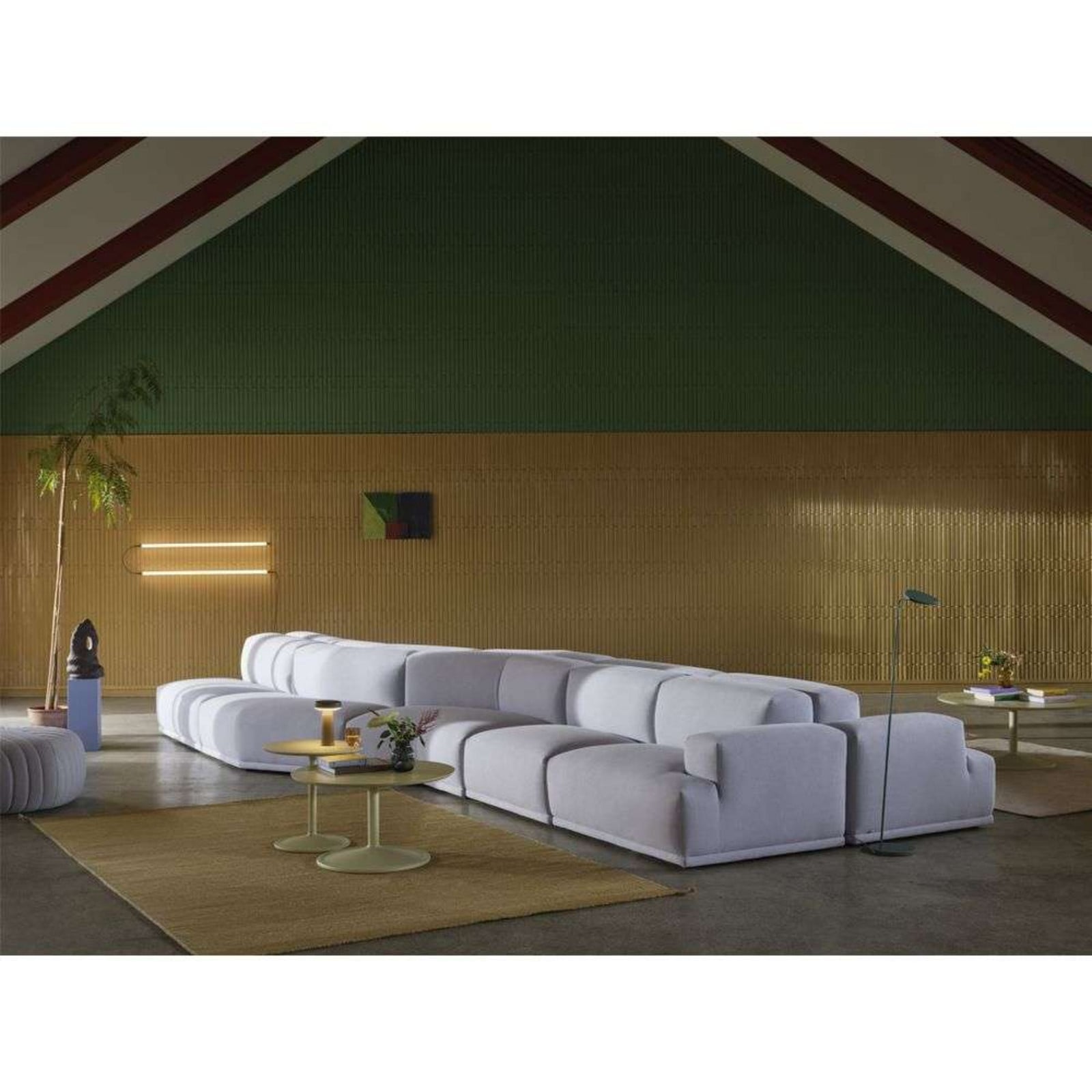 Fine 1 Wand-/Deckenleuchte Black Muuto - Wohnzimmer - Aluminium