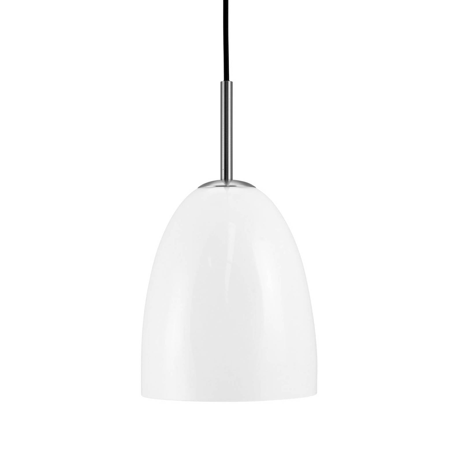 Dyberg Larsen Hängelampe Jazz, Ø 18 cm, opal/stahl, Glas