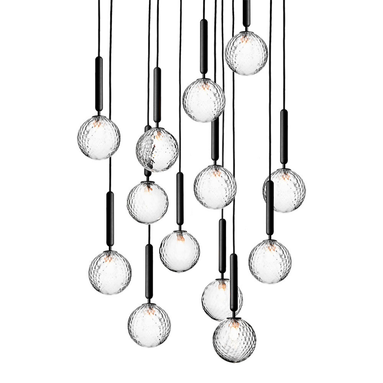 Miira 13 Candelabru Rock Grey/Optic Clear - Nuura