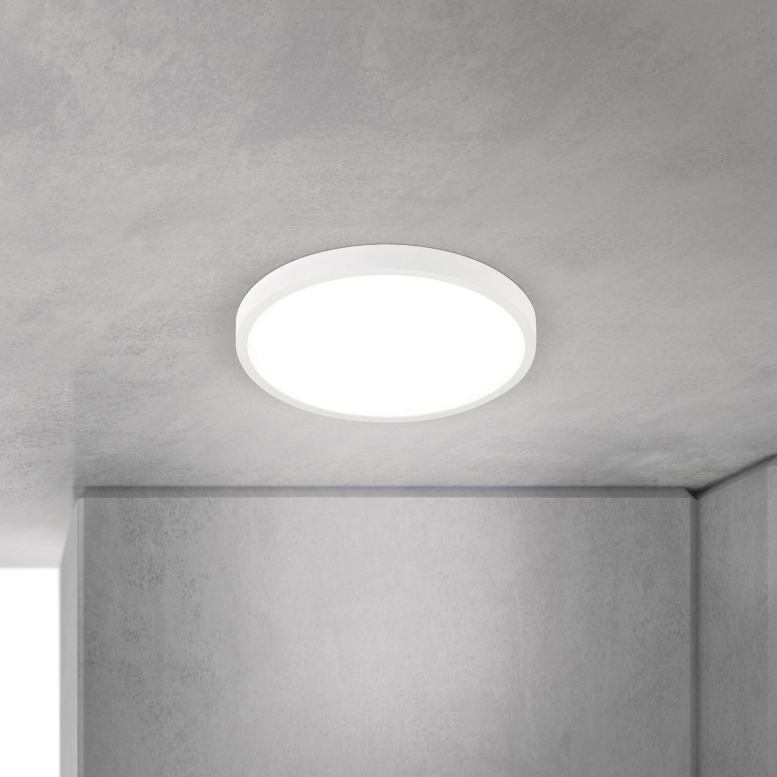 LED ceiling lamp Disc, white Ø 28 cm, CCT, metal/plastic LED ceiling lamp Disc, white Ø 28 cm, CCT, metal/plastic