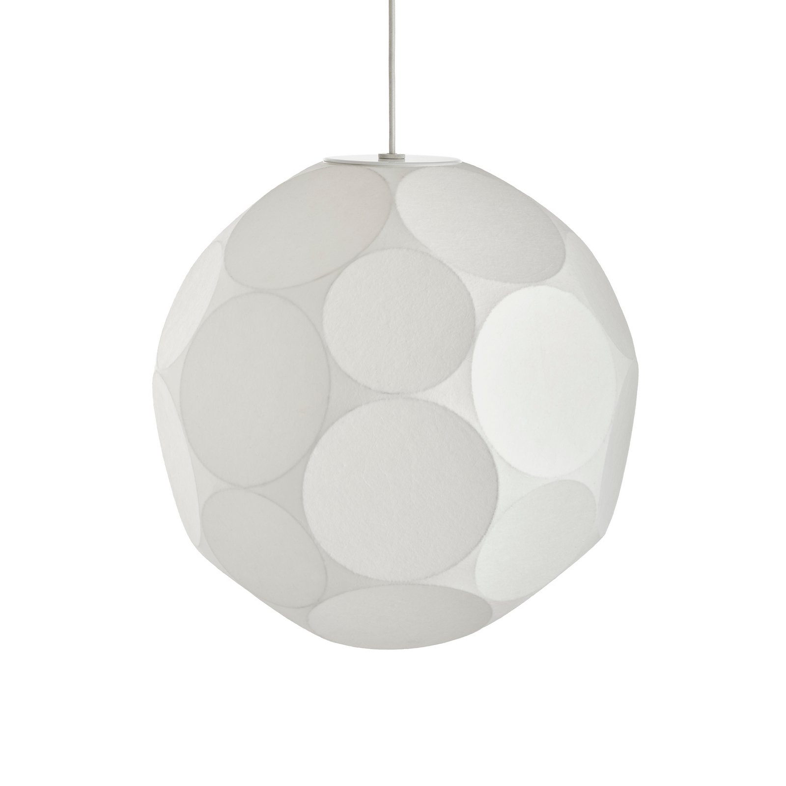Tom Dixon hanging light Soft, Ø 45 cm, white, plastic, E27