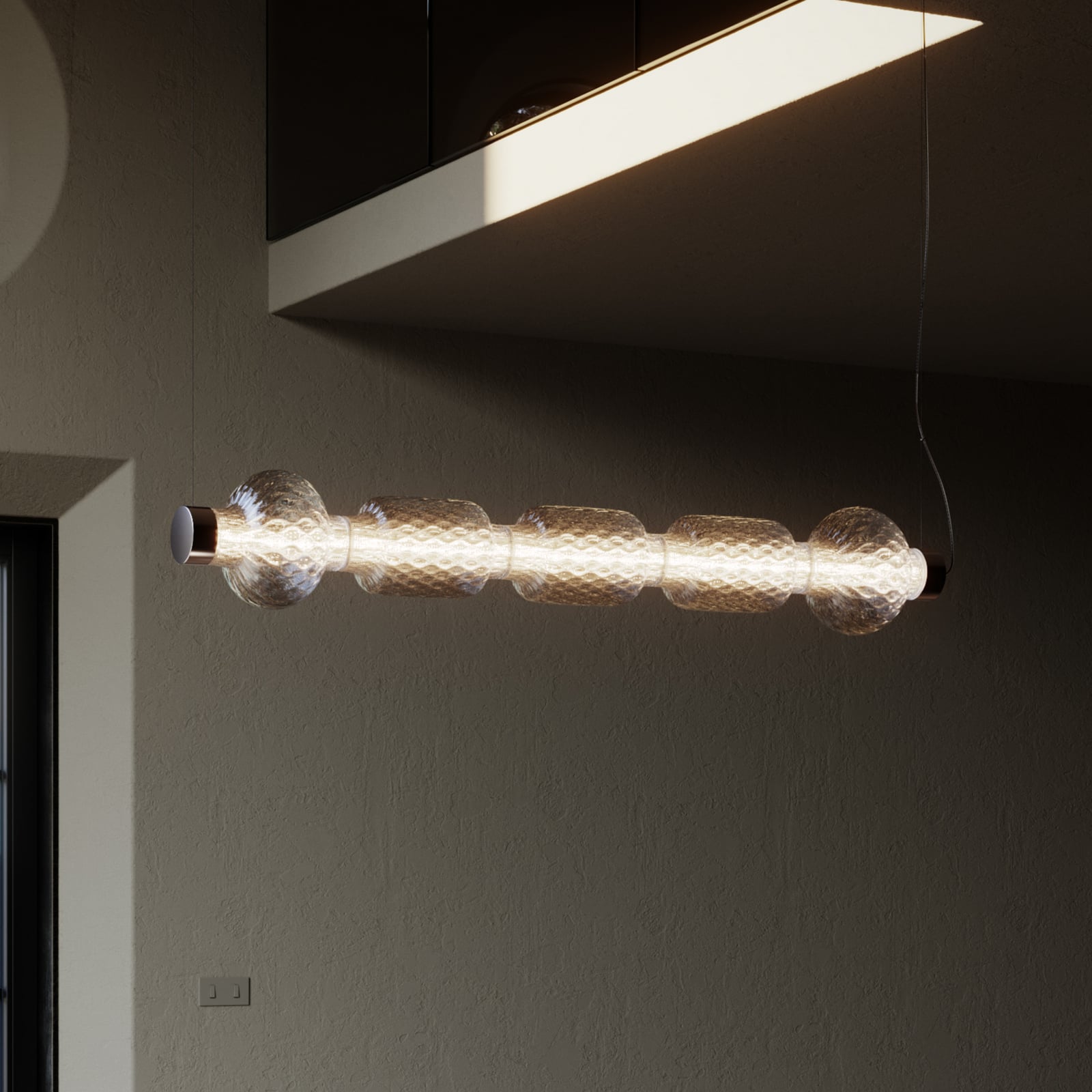 Artemide LED-Hängelampe Alambicco Horizontal, 123 cm 3.000 K Artemide LED-Hängelampe Alambicco Horizontal, 123 cm 3.000 K