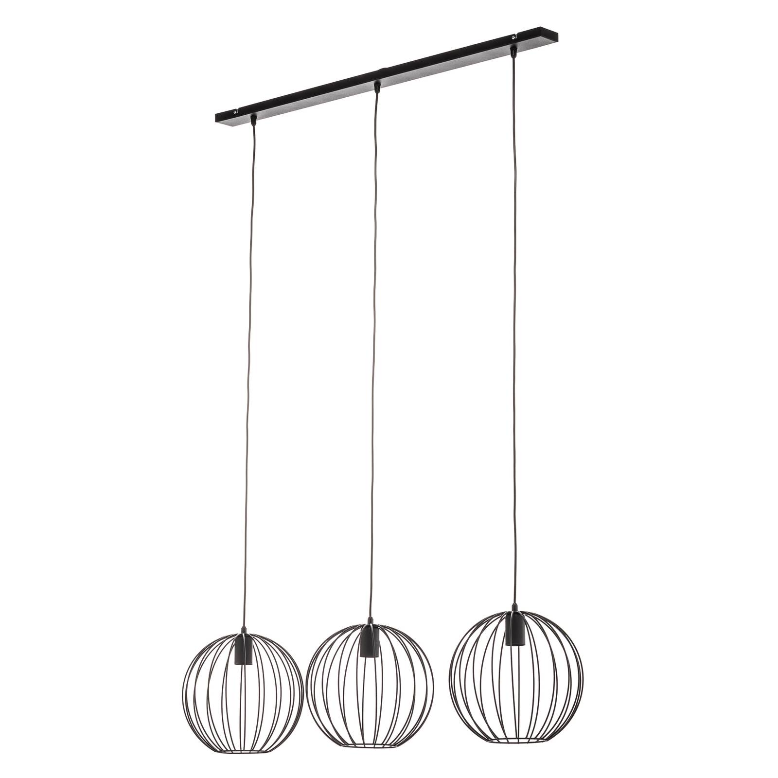 Suspension Cumera trois lampes allongée