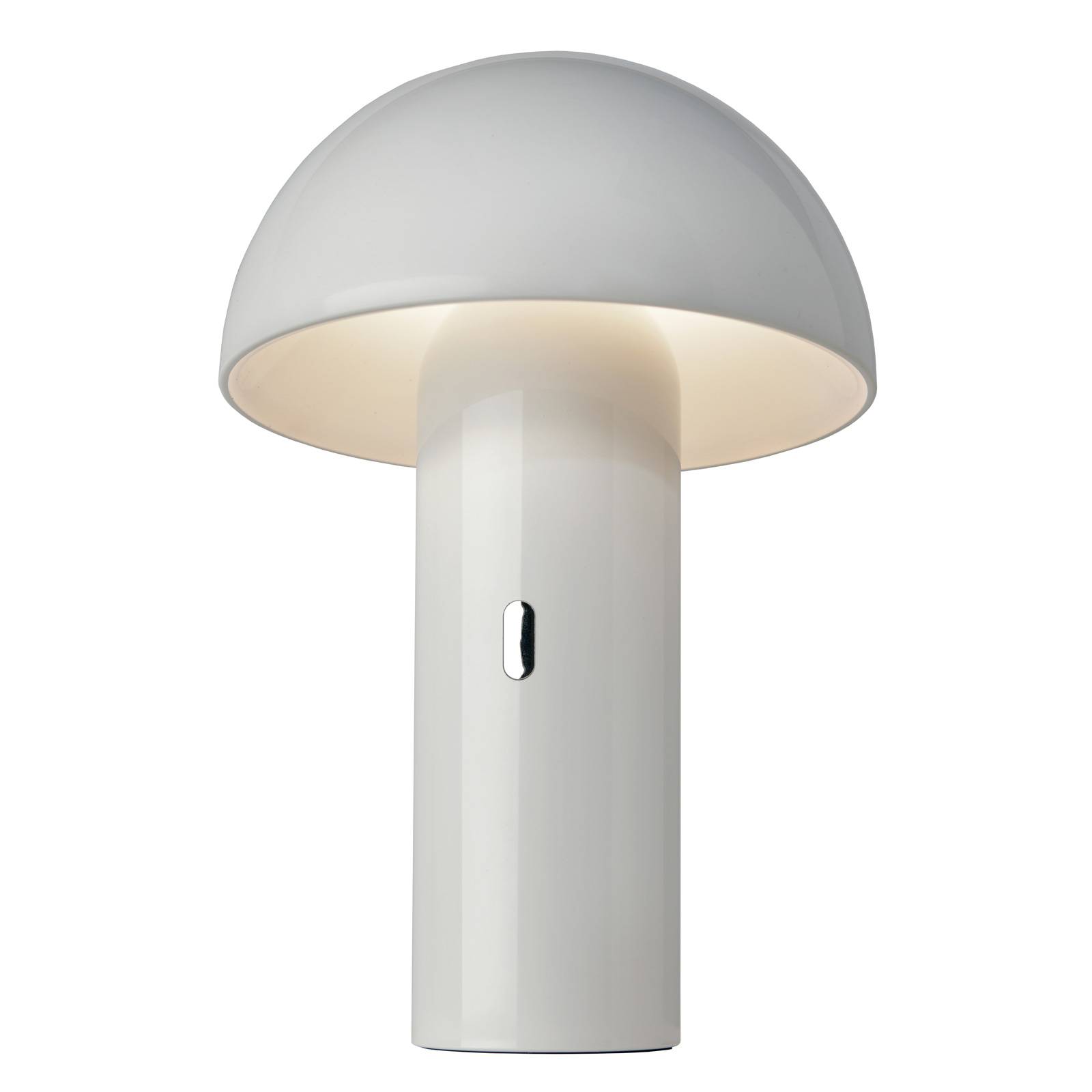 LED tafellamp Svamp met accu, draaibaar, wit