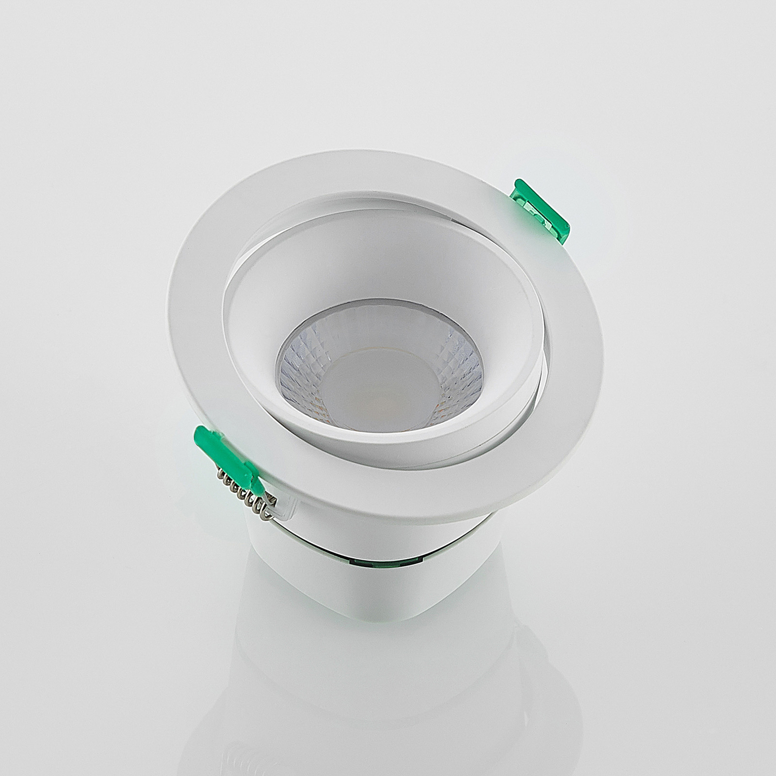 Arcchio LED лампа за вграждане Katerin, бяла, въртяща се, комплект от 10