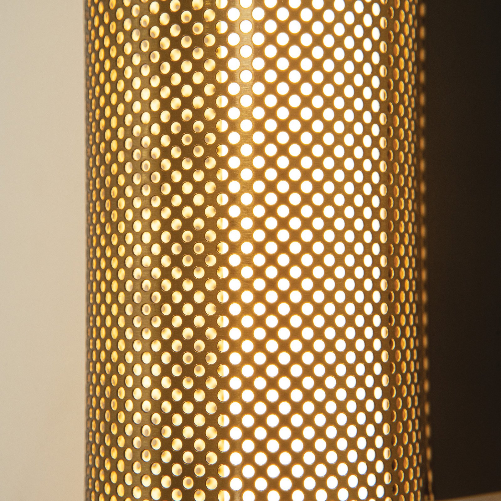 LED wall light 23041, gold-coloured, stainless steel, 3,000 K