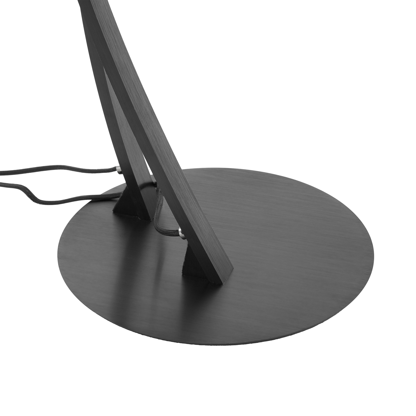 Lucande Velanoris floor lamp, 2-bulb, black