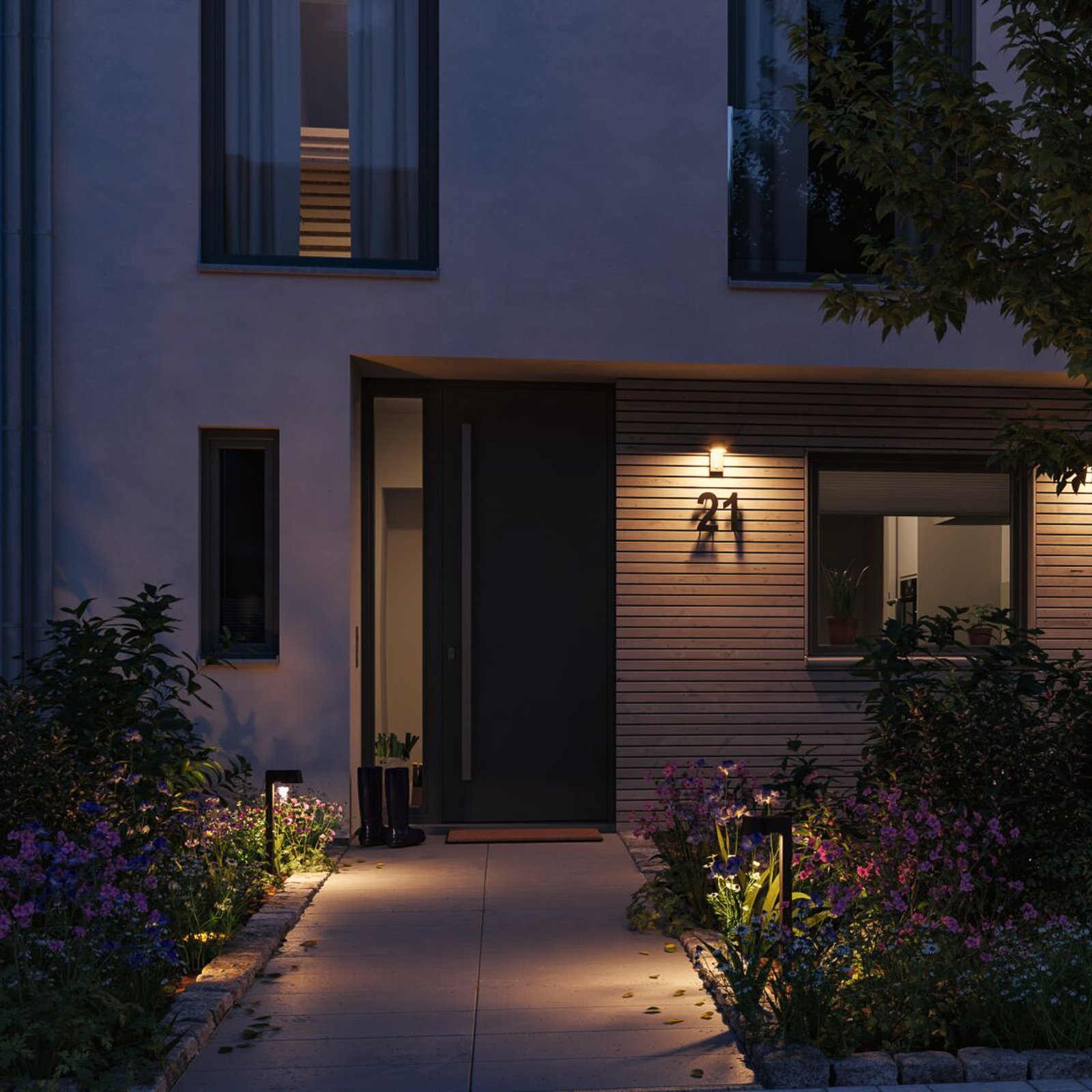 Capea LED-Wegeleuchte Insect Friendly IP44 anthrazit Alu - Paulmann