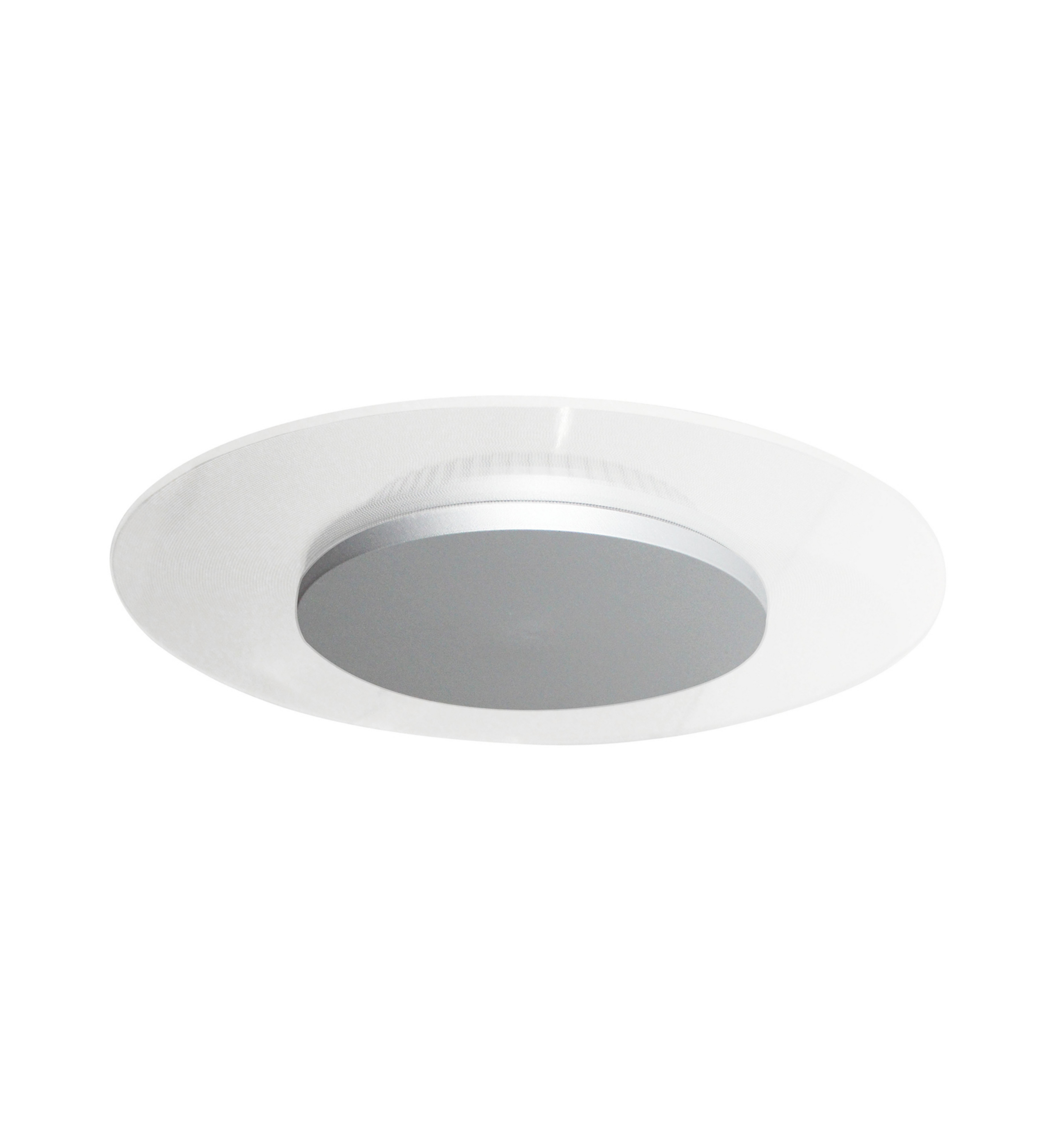 DOTLUX LED-Deckenlampe MOONBASE silber Ø 37 cm Alu/Acryl CCT