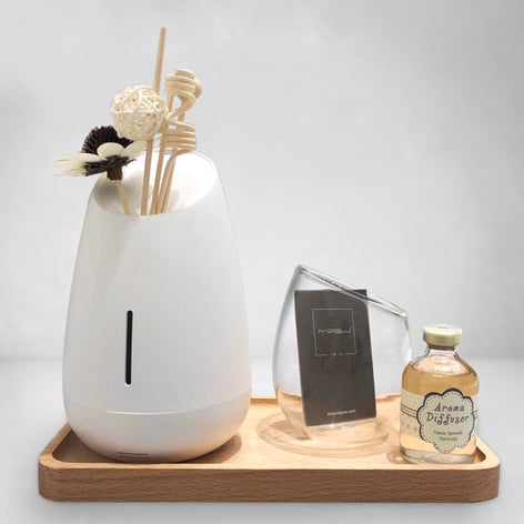 MiPow Vaso Aroma-diffusor met muziek, wit