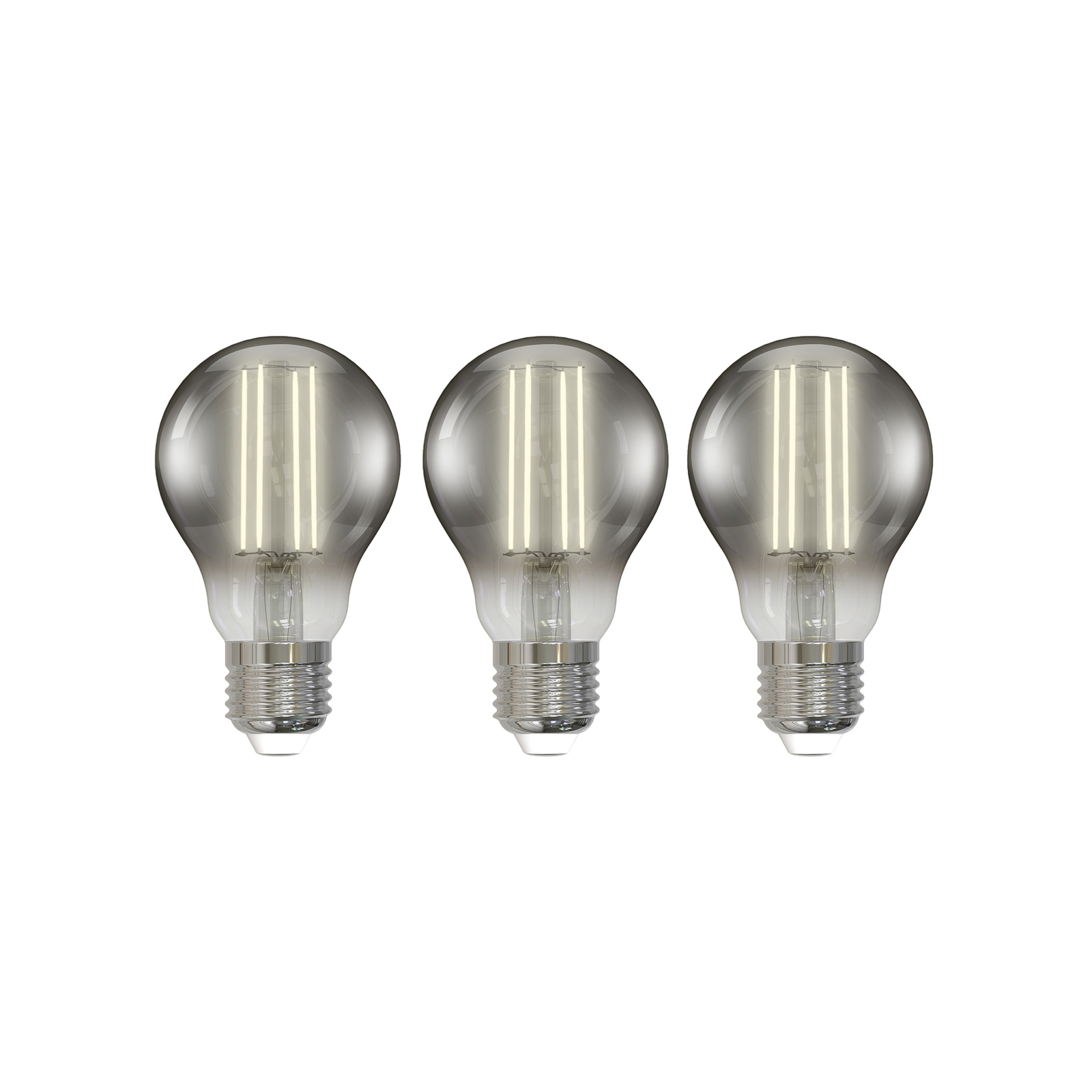 Prios Slimme LED Draad, 3-delig, grijs, E27, A60, 4.9W, Tuya