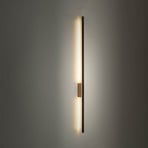 LED wall light Flash, black/pine, height 108 cm 1-bulb