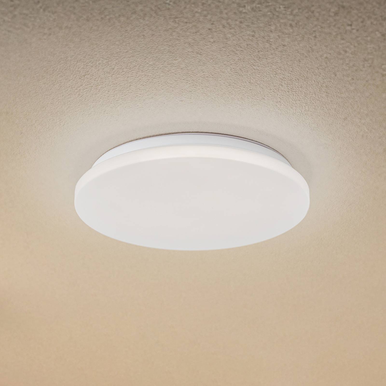 Zewnętrzna lampa sufitowa LED Kirkola, 4000 K, Ø 34 cm, biały
