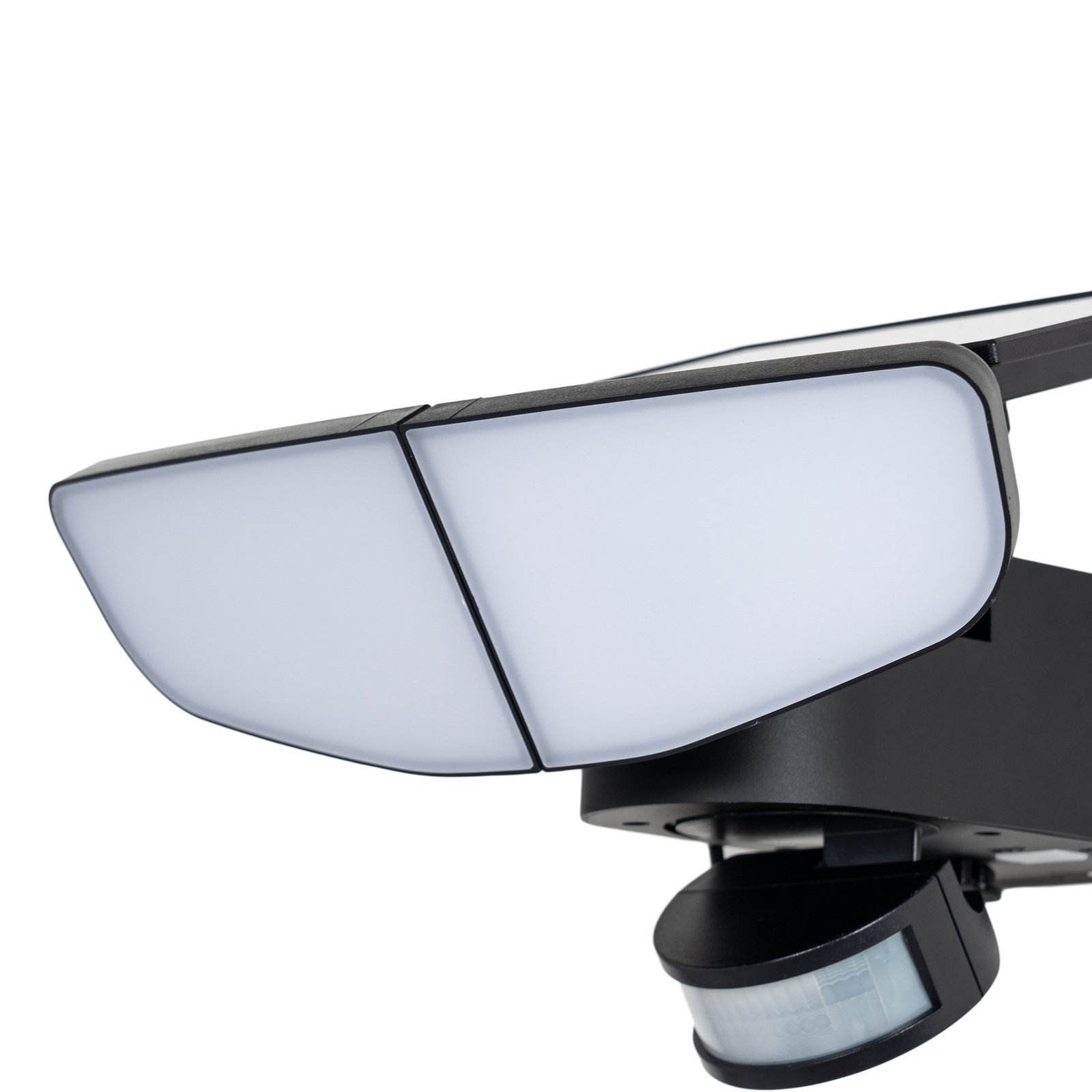 Lindby LED applique solare Naelin, rilevatore di movimento