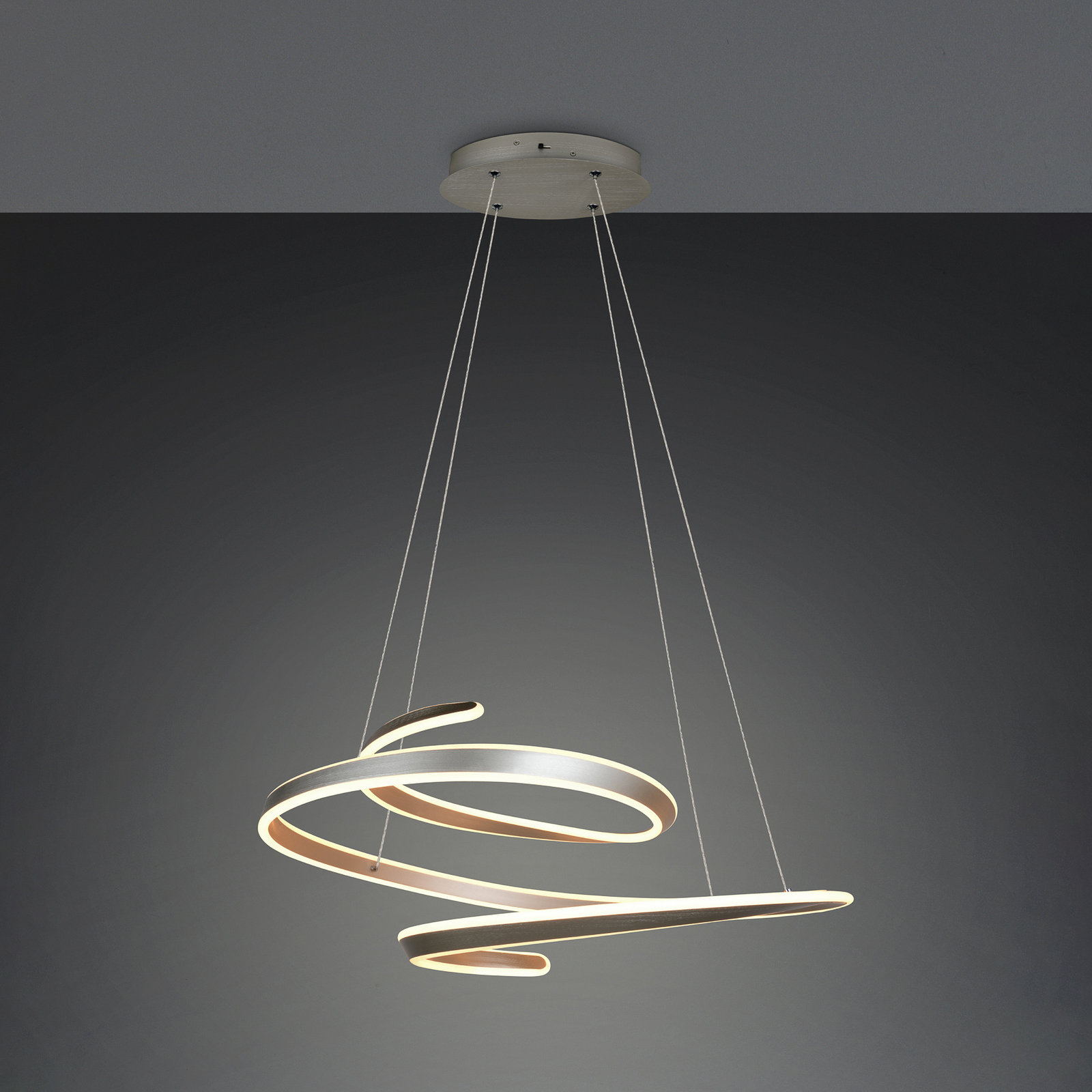 LED piekaramā lampa „Arlington“, matēts niķelis, garums 80 cm, metāls, CCT LED piekaramā lampa „Arlington“, matēts niķelis, garums 80 cm, metāls, CCT