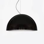 Oluce SONORA - black pendant light, 38 cm