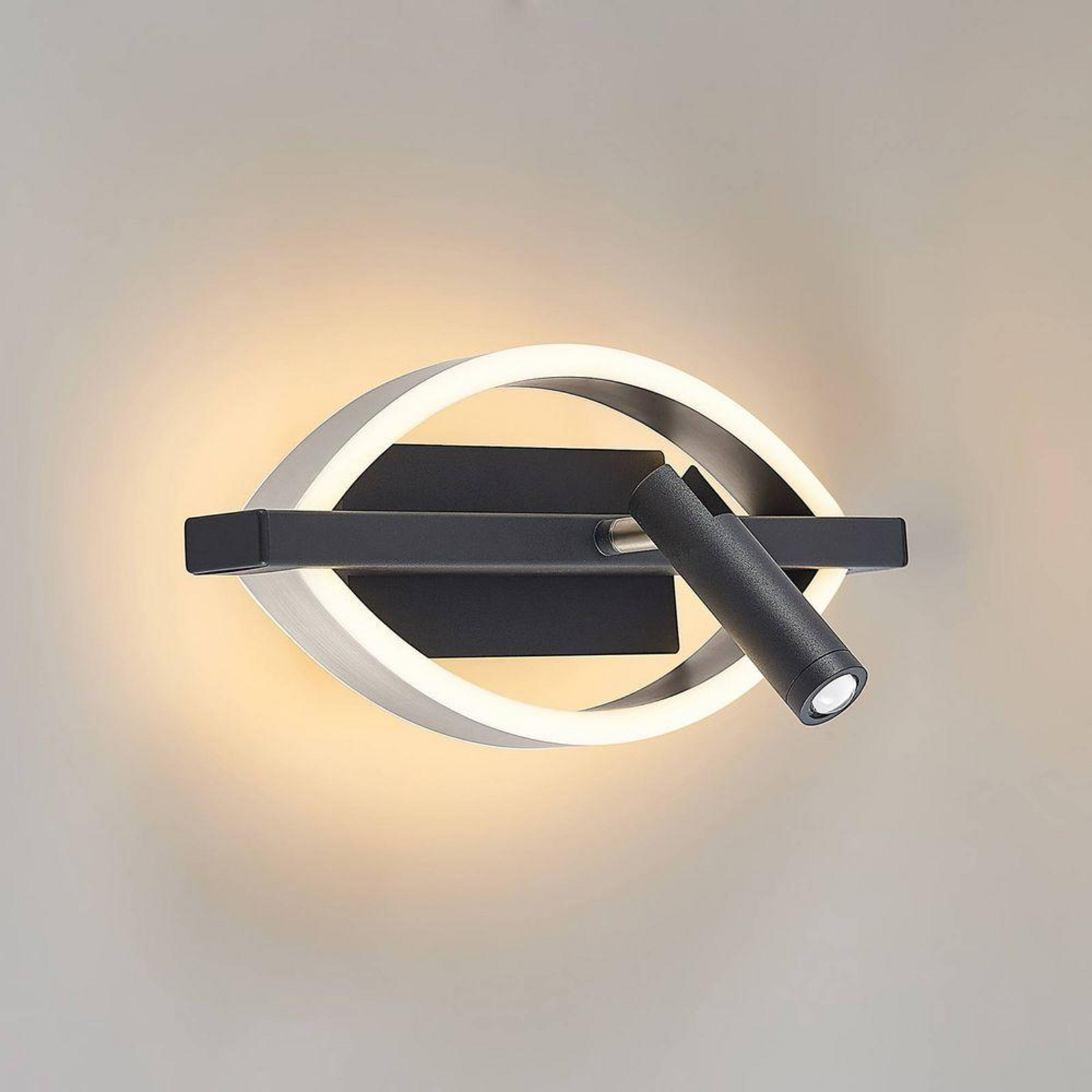 Matwei LED OvalLampa Ścienna Nickel - Lucande