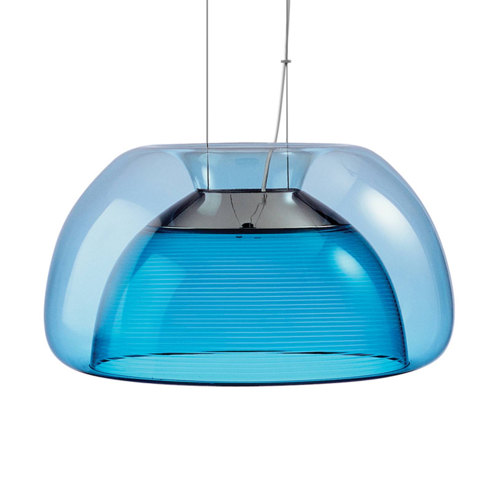 Suspension LED Aurelia colorée, bleu