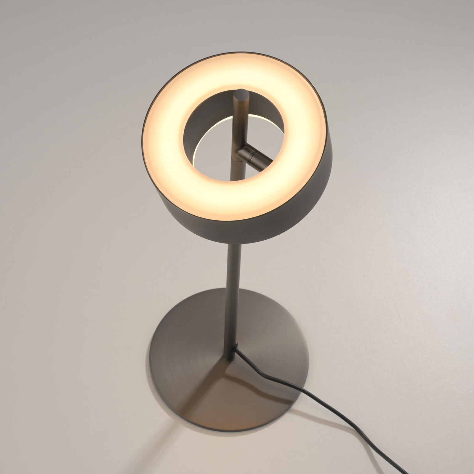 Paul Neuhaus LED-bordslampa Q-Rotate mörkbrun 40 cm