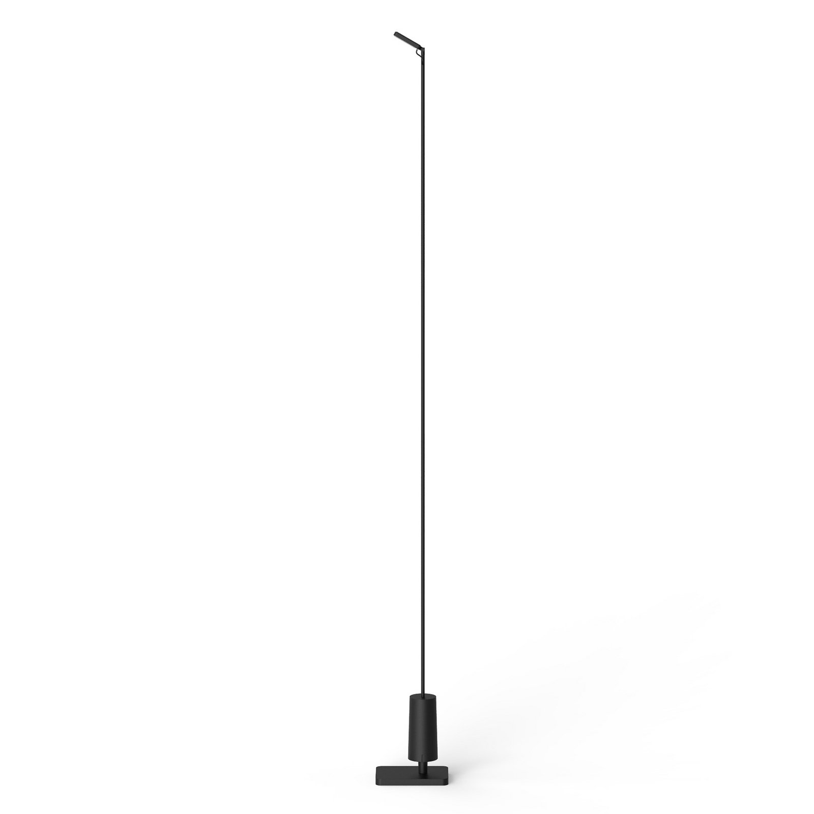 Luceplan LED-Wegelampe Flia, 120cm hoch, schwarz, Kunststoff