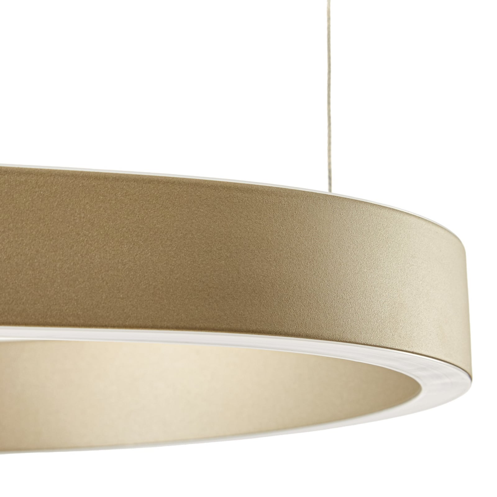 Vikali LED-hengelampe, gull, 90 x 45 cm, dimbar, CCT – Lucande Vikali LED-hengelampe, gull, 90 x 45 cm, dimbar, CCT – Lucande