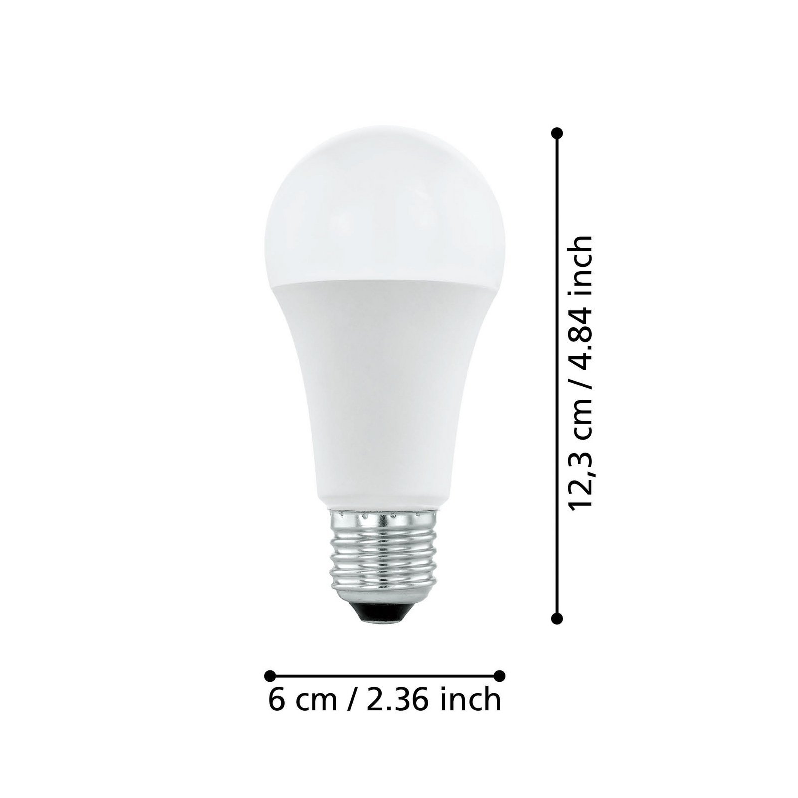 LED izzólámpa E27 A60 11W, meleg fehér, opál