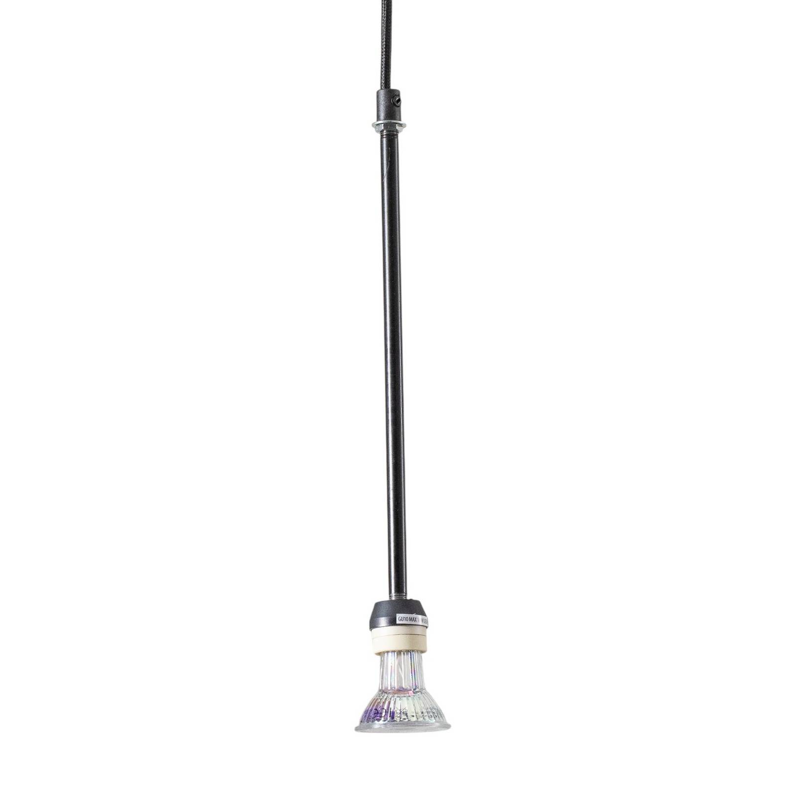 Lampa wisząca Brenta, szary, stal, długość 110 cm, 5-punktowa