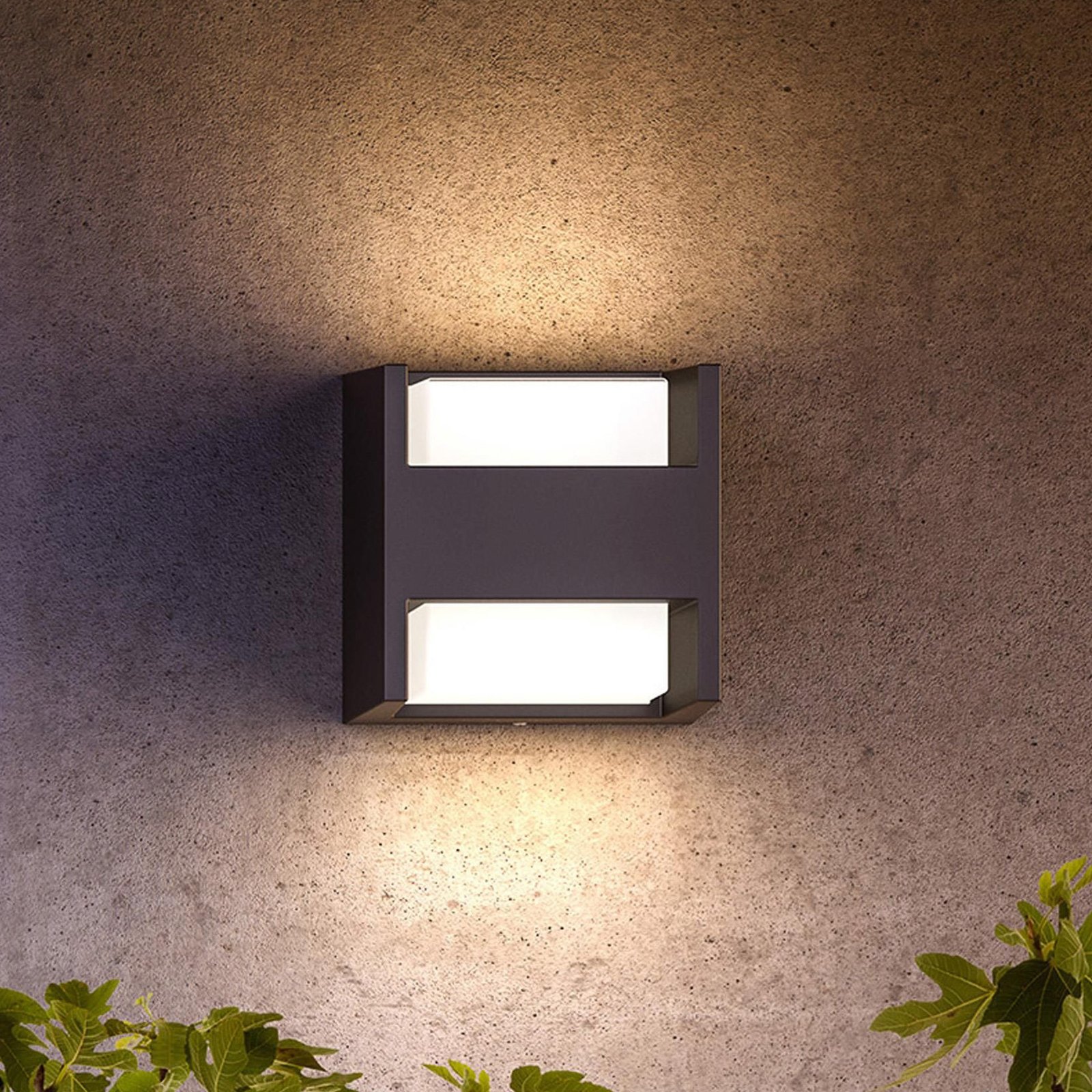 Philips LED udendørs væglampe Arbour UE, 2-lys 2.700 K