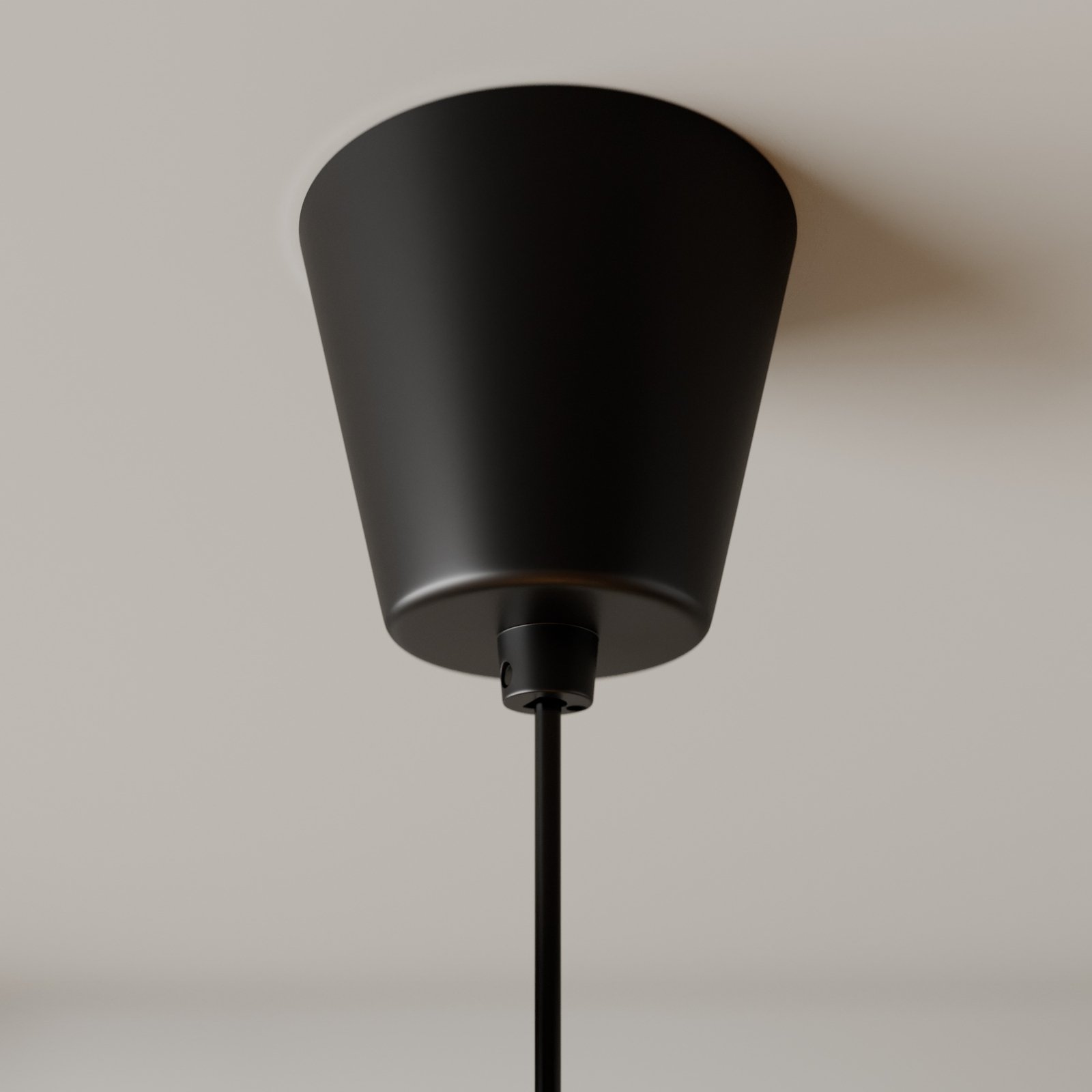 In hoeveelheid Tram Pelagisch Lindby Simaria stoffen hanglamp, zwart | Lampen24.nl