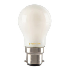 LED žárovka tvaru ve kapky B22 4,5W 827 matná